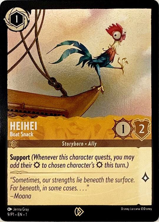 Heihei - Boat Snack 9 card from Disney Lorcana Promo Cards