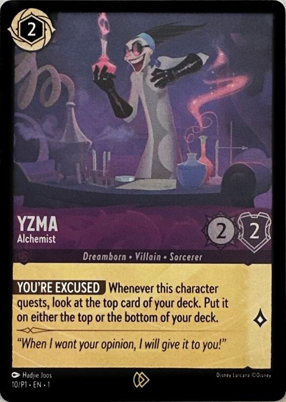 Yzma - Alchemist 10 card from Disney Lorcana Promo Cards