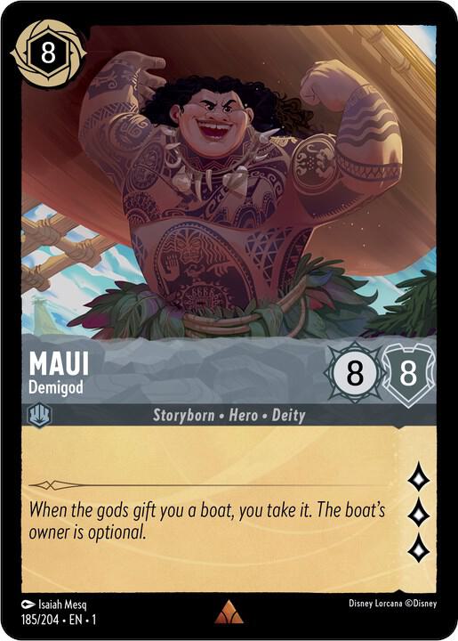 Maui - Demigod 185/204 card from The First Chapter