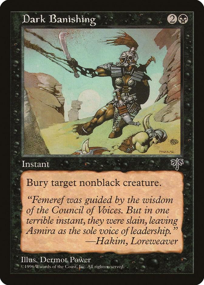 Dark Banishing card from Mirage