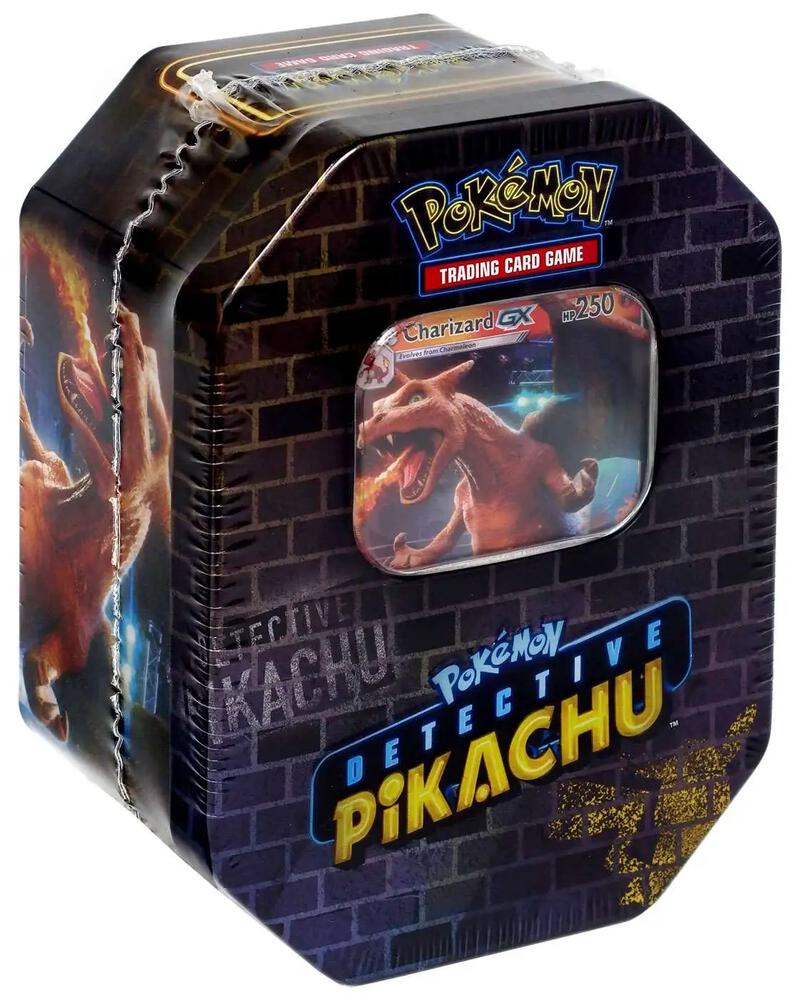 Detective Pikachu Tin [Charizard] card from Detective Pikachu