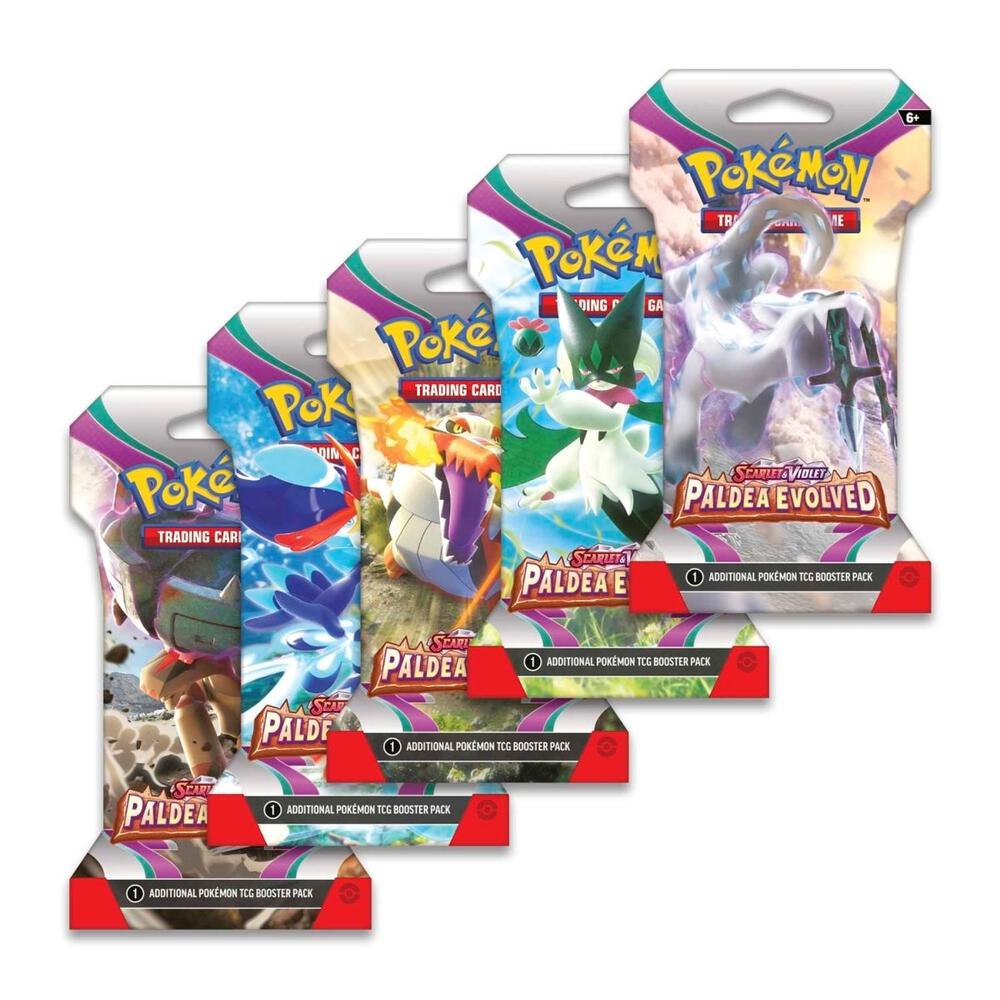 Paldea Evolved Sleeved Booster Pack Art Bundle [Set of 5] card from SV02: Paldea Evolved