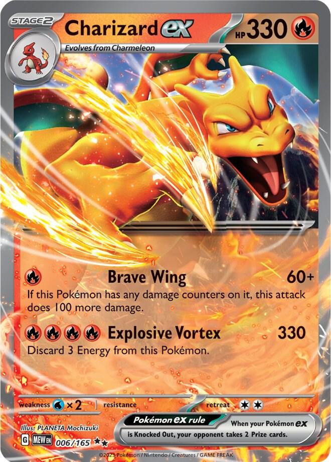 Charizard ex 006/165 card from SV: Scarlet & Violet 151