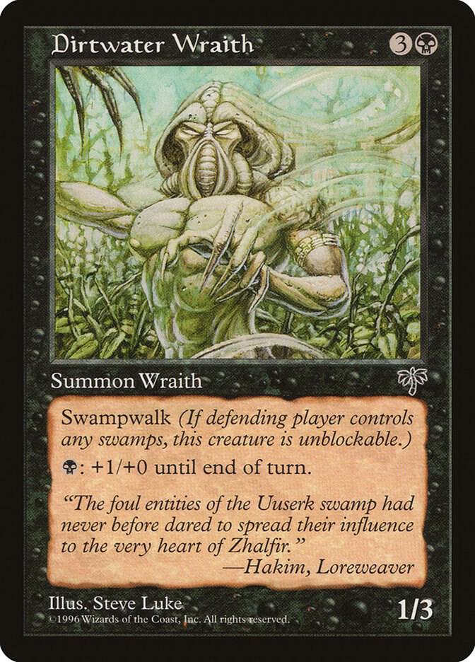 Dirtwater Wraith card from Mirage