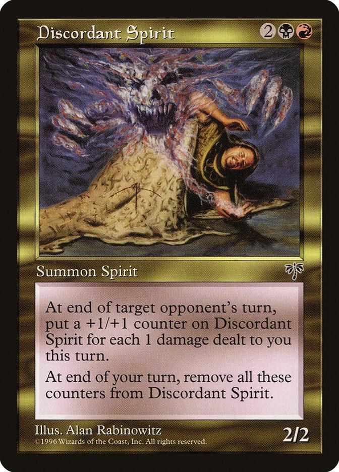 Discordant Spirit card from Mirage
