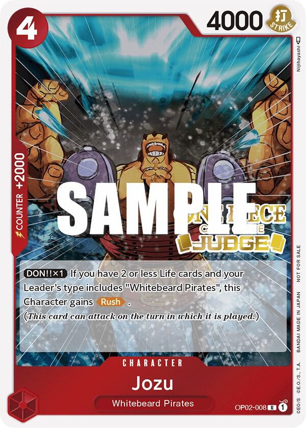 Jozu (Judge) OP02-008 card from One Piece Promotion Cards