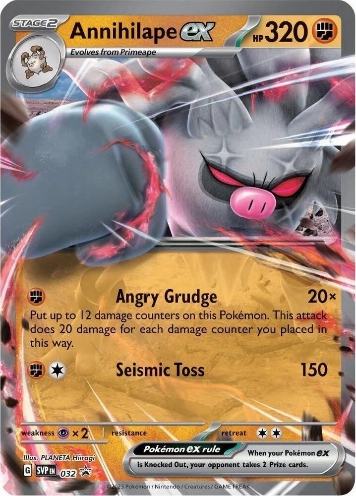 Annihilape ex 032 card from SV: Scarlet & Violet Promo Cards