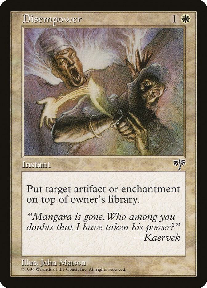 Disempower card from Mirage