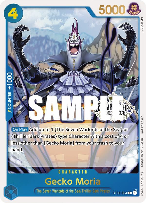 Gecko Moria (Store Championship Participation Pack) ST03-004 card from One Piece Promotion Cards