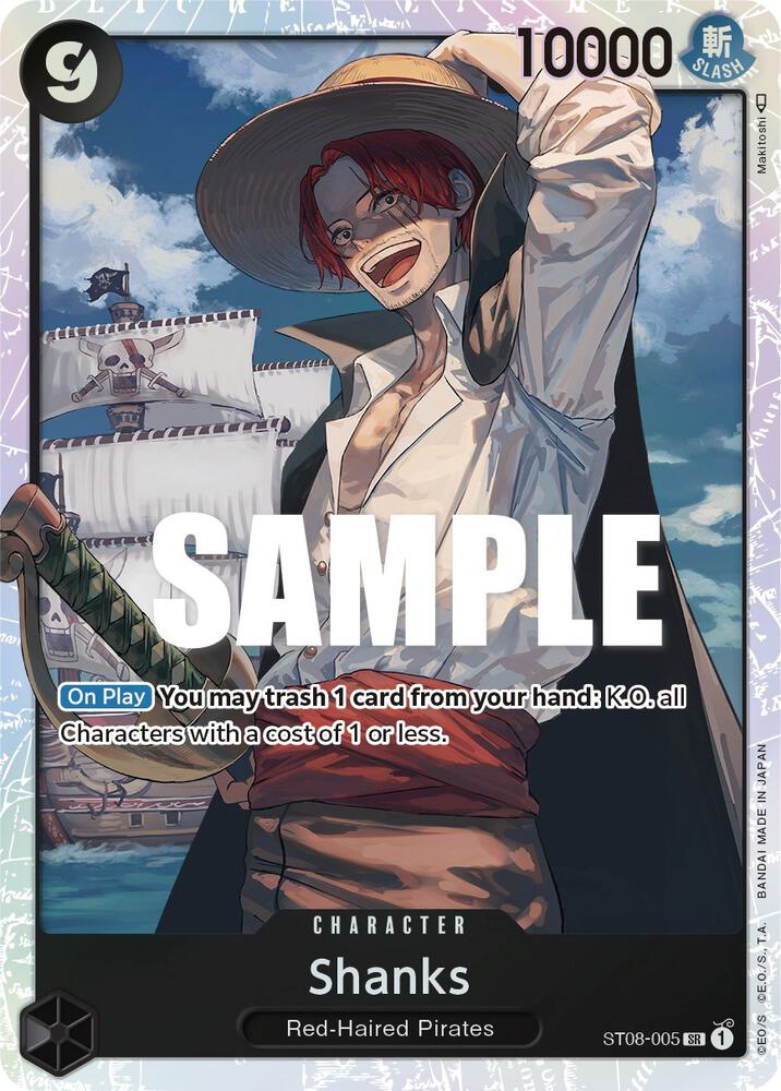 Shanks ST08-005 card from Starter Deck 8: Monkey.D.Luffy