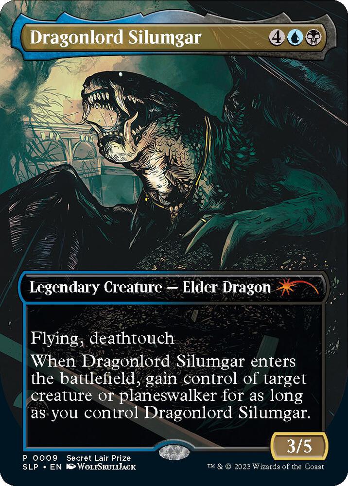 Dragonlord Silumgar 9 card from Secret Lair Showdown