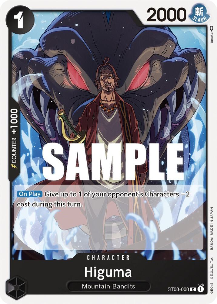 Higuma ST08-008 card from Starter Deck 8: Monkey.D.Luffy