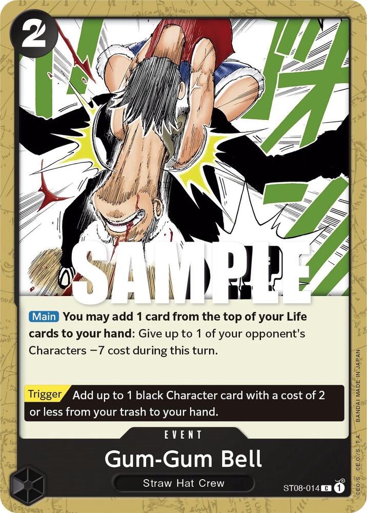 Gum-Gum Bell ST08-014 card from Starter Deck 8: Monkey.D.Luffy