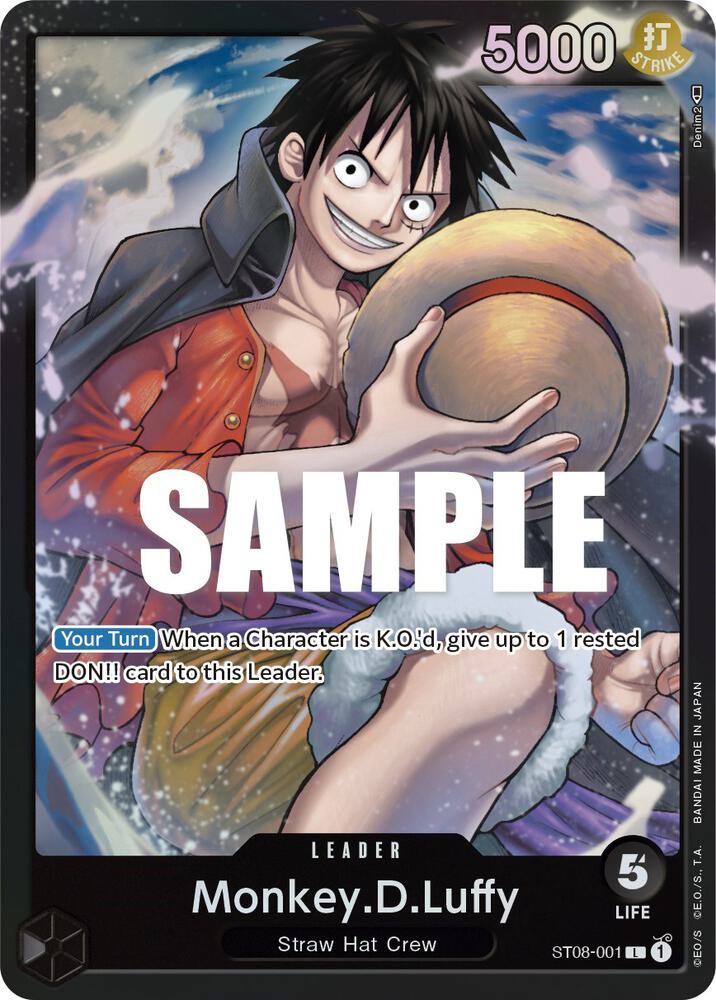 Monkey.D.Luffy ST08-001 card from Starter Deck 8: Monkey.D.Luffy