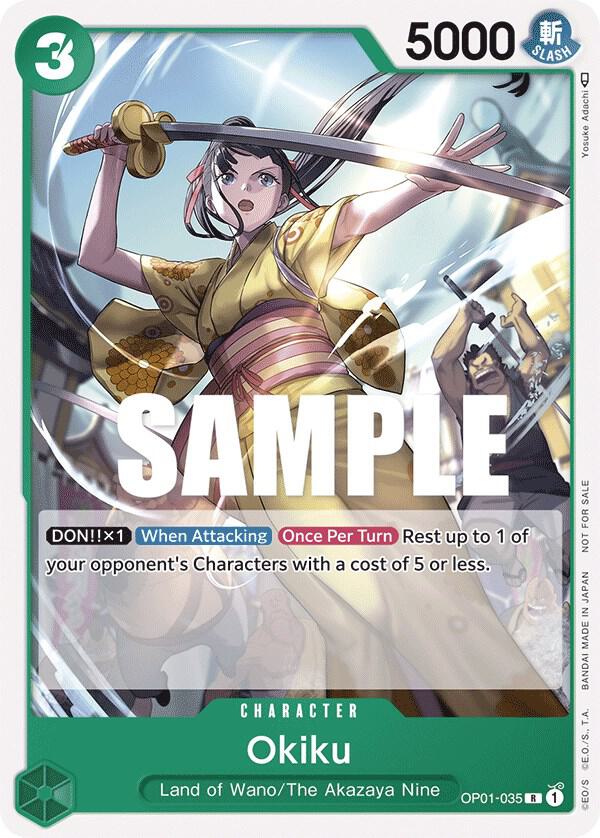 Okiku (Tournament Pack Vol. 4) OP01-035 card from One Piece Promotion Cards