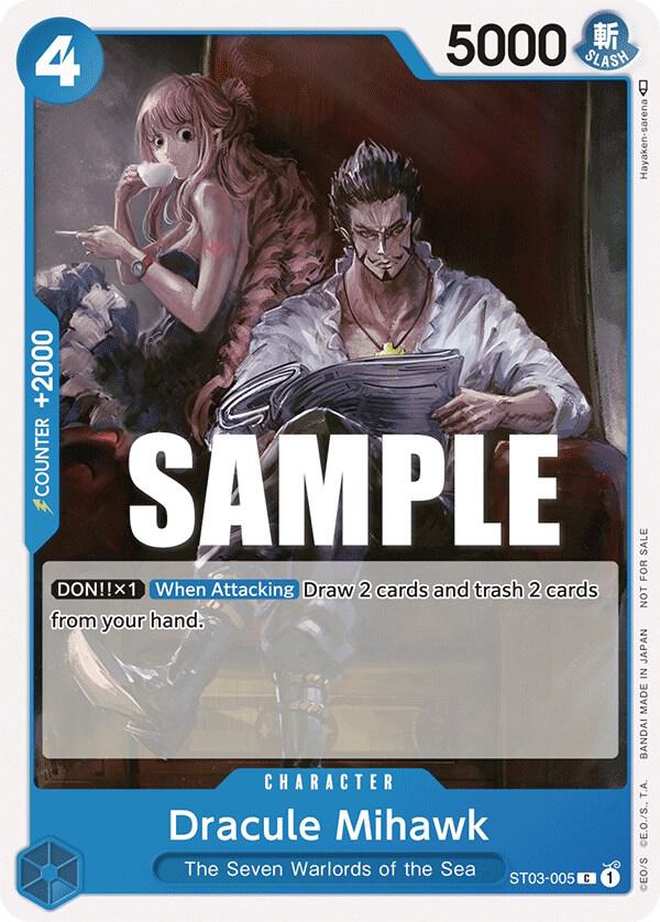 Dracule Mihawk (Tournament Pack Vol. 4) ST03-005 card from One Piece Promotion Cards