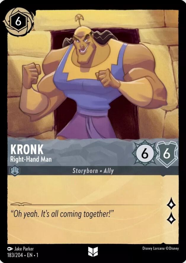 Kronk - Right-Hand Man 183/204 card from The First Chapter