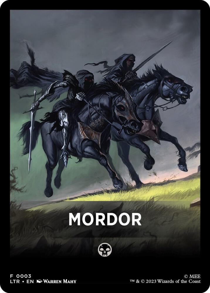 Mordor Theme Card 3 card from Universes Beyond: The Lord of the Rings: Tales of Middle-earth