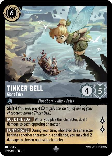 Tinker Bell - Giant Fairy 193/204 card from The First Chapter