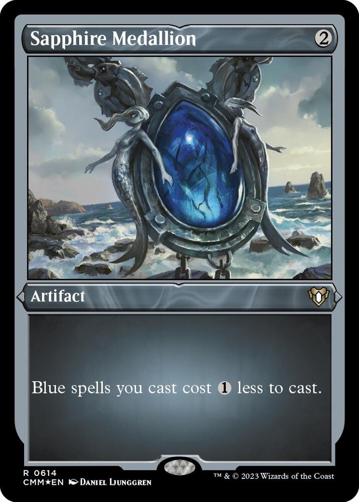 Sapphire Medallion (Foil Etched) 614 card from Commander Masters