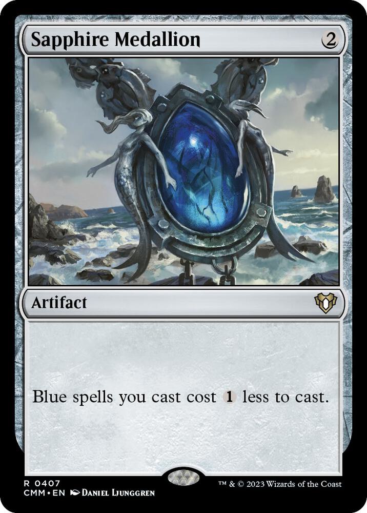 Sapphire Medallion 407 card from Commander Masters
