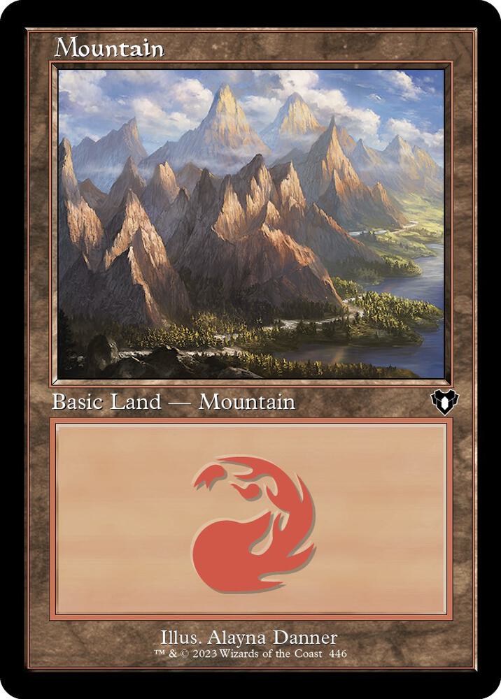 Mountain (Retro Frame) 446 card from Commander Masters