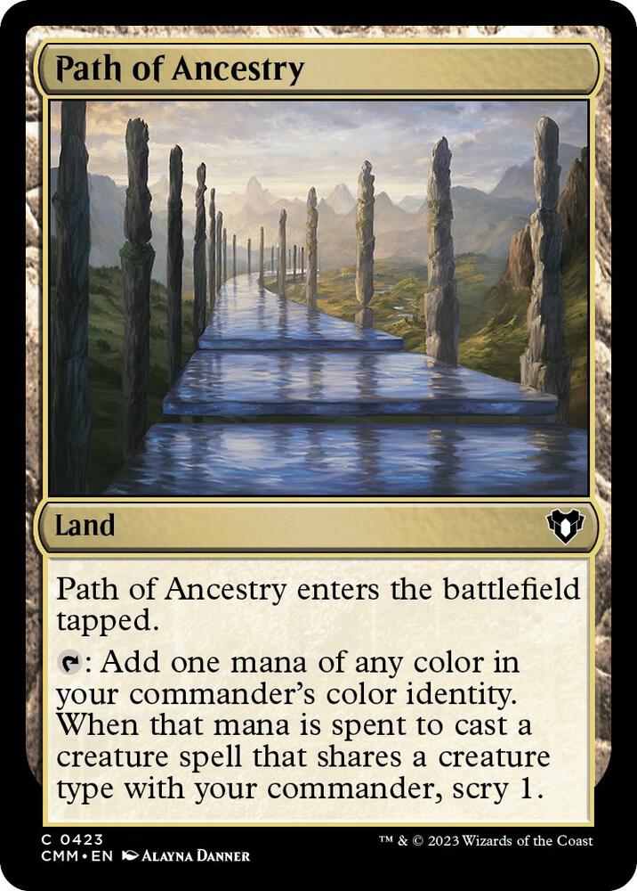 Path of Ancestry 423 card from Commander Masters