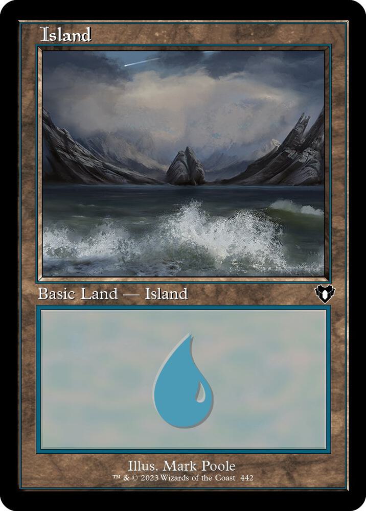 Island (Retro Frame) 442 card from Commander Masters