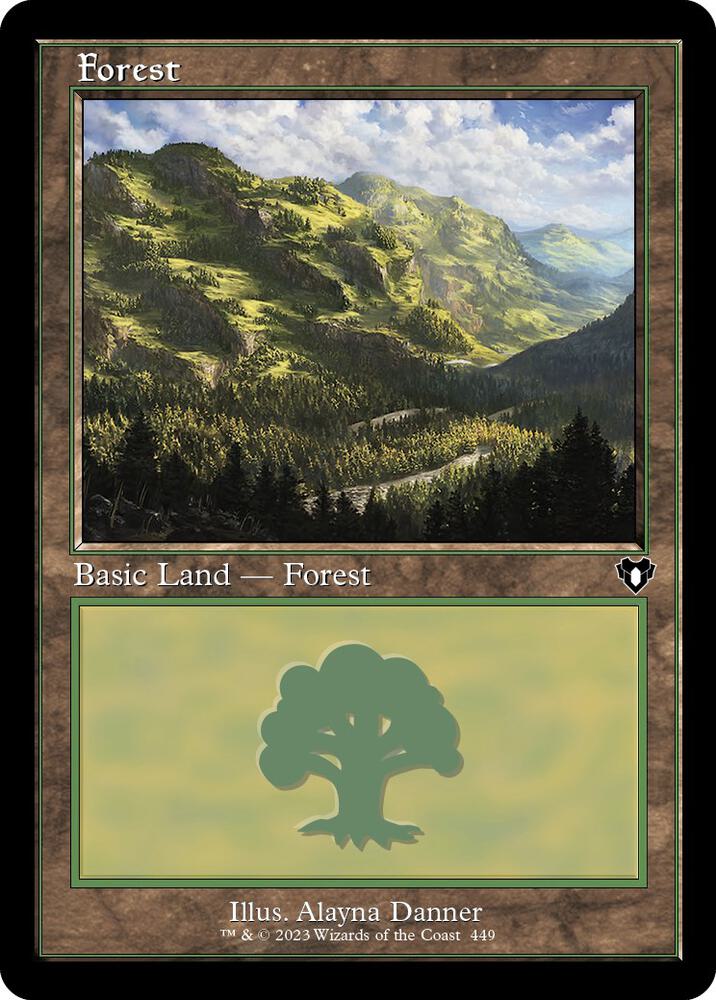 Forest (Retro Frame) 449 card from Commander Masters