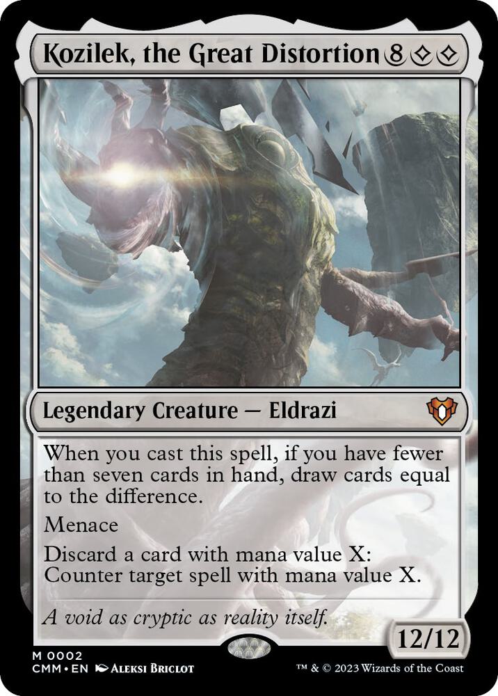 Kozilek, the Great Distortion 2 card from Commander Masters