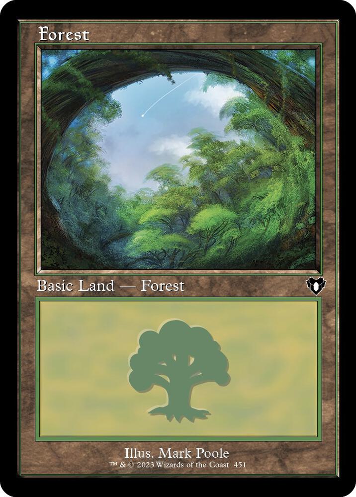 Forest (Retro Frame) 451 card from Commander Masters