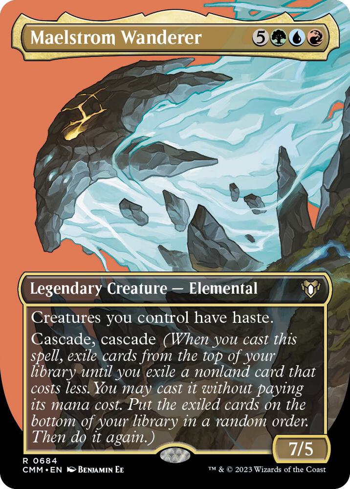 Maelstrom Wanderer (Borderless) 684 card from Commander Masters