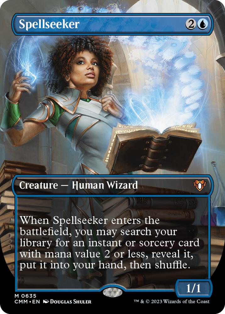 Spellseeker (Borderless) 635 card from Commander Masters