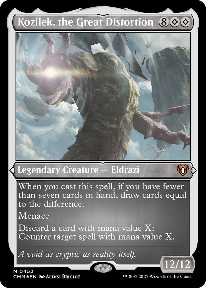 Kozilek, the Great Distortion (Foil Etched) 452 card from Commander Masters
