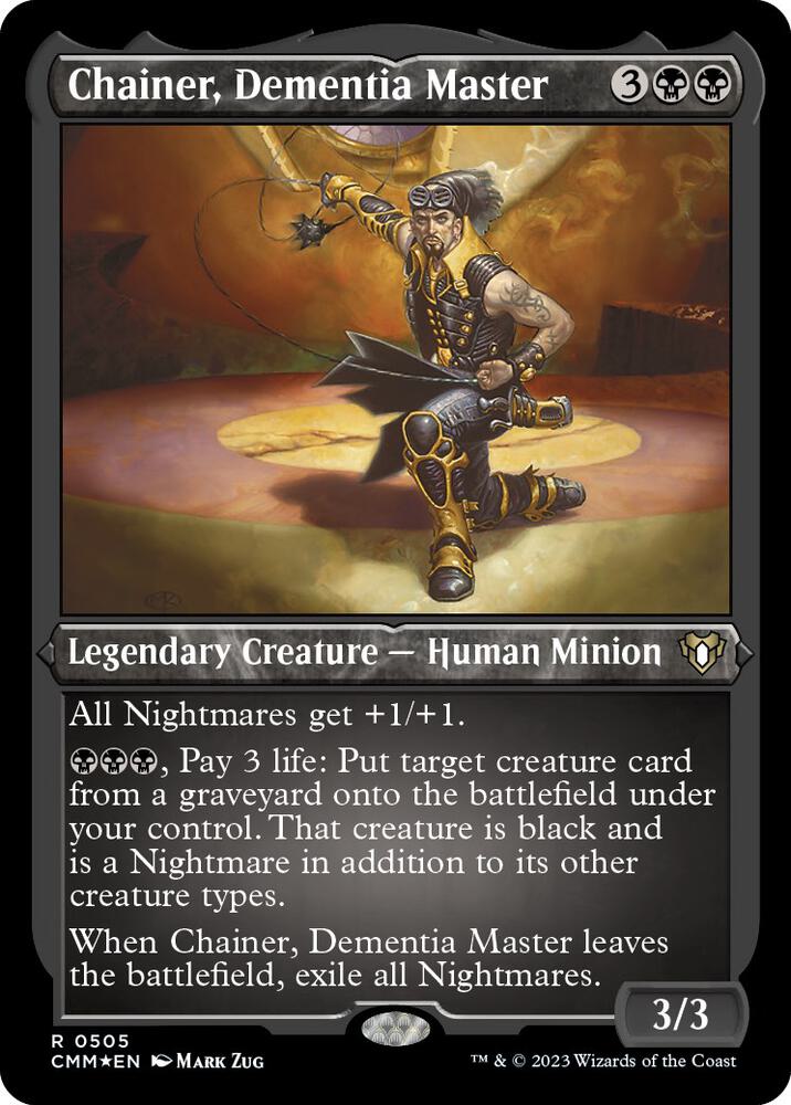 Chainer, Dementia Master (Foil Etched) 505 card from Commander Masters