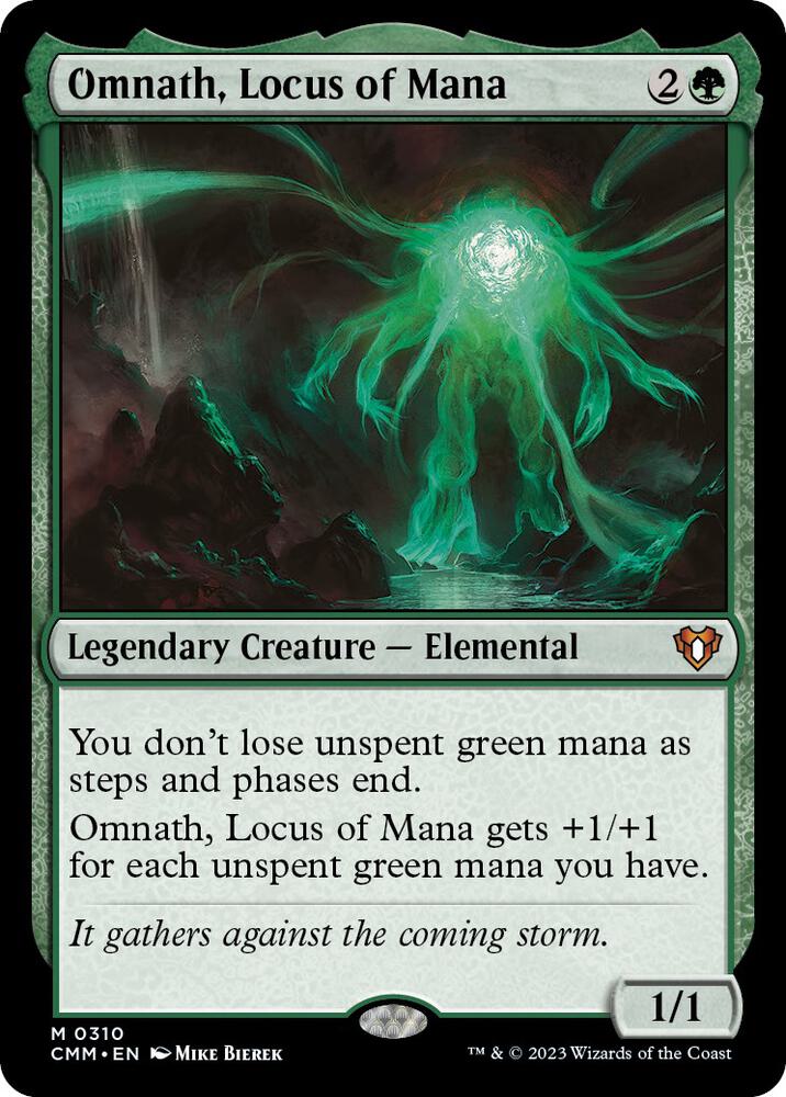 Omnath, Locus of Mana 310 card from Commander Masters