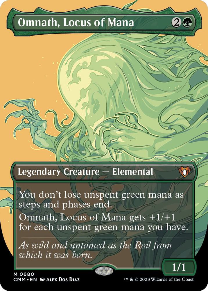Omnath, Locus of Mana (Borderless) 680 card from Commander Masters