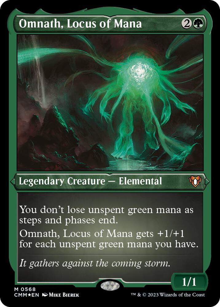 Omnath, Locus of Mana (Foil Etched) 568 card from Commander Masters