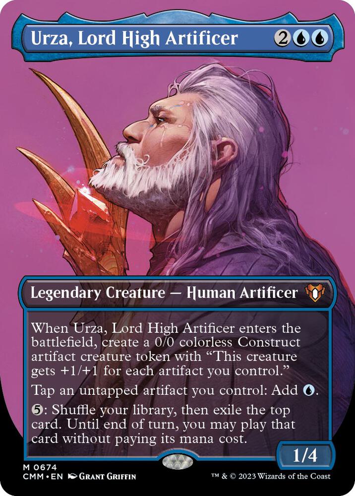 Urza, Lord High Artificer (Borderless) 674 card from Commander Masters