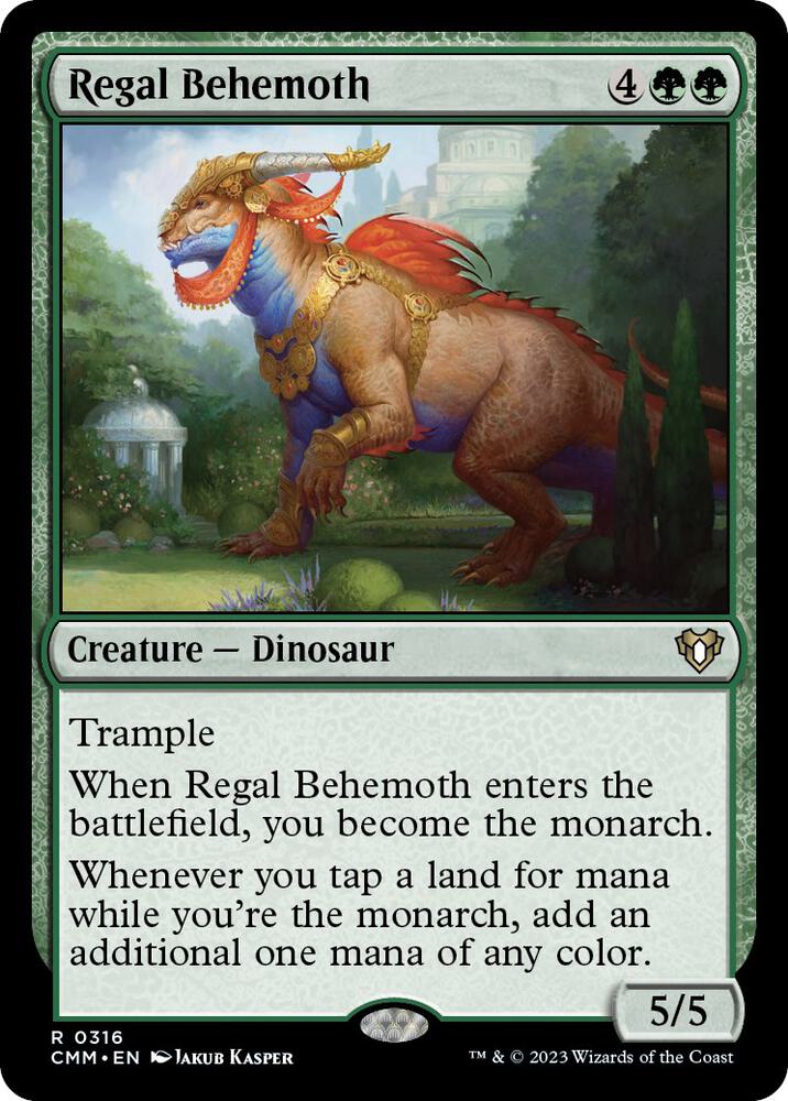 Regal Behemoth 316 card from Commander Masters