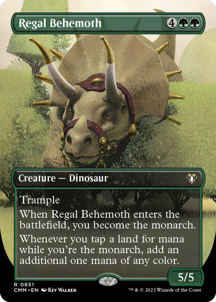 Regal Behemoth (Borderless) 651 card from Commander Masters