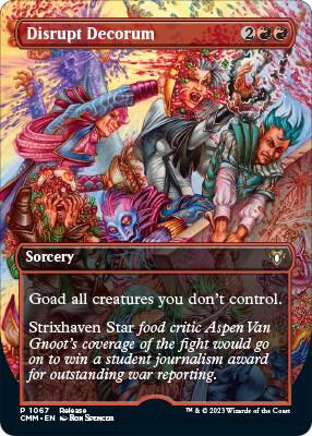 Disrupt Decorum 1067 card from Launch Party & Release Event Promos
