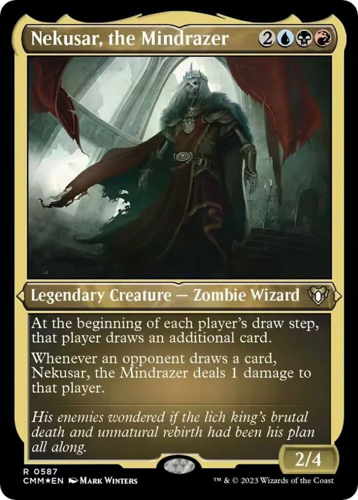 Nekusar, the Mindrazer (Foil Etched) 587 card from Commander Masters