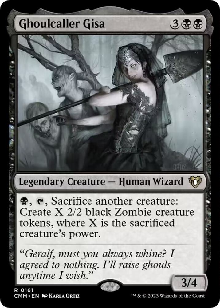 Ghoulcaller Gisa 161 card from Commander Masters