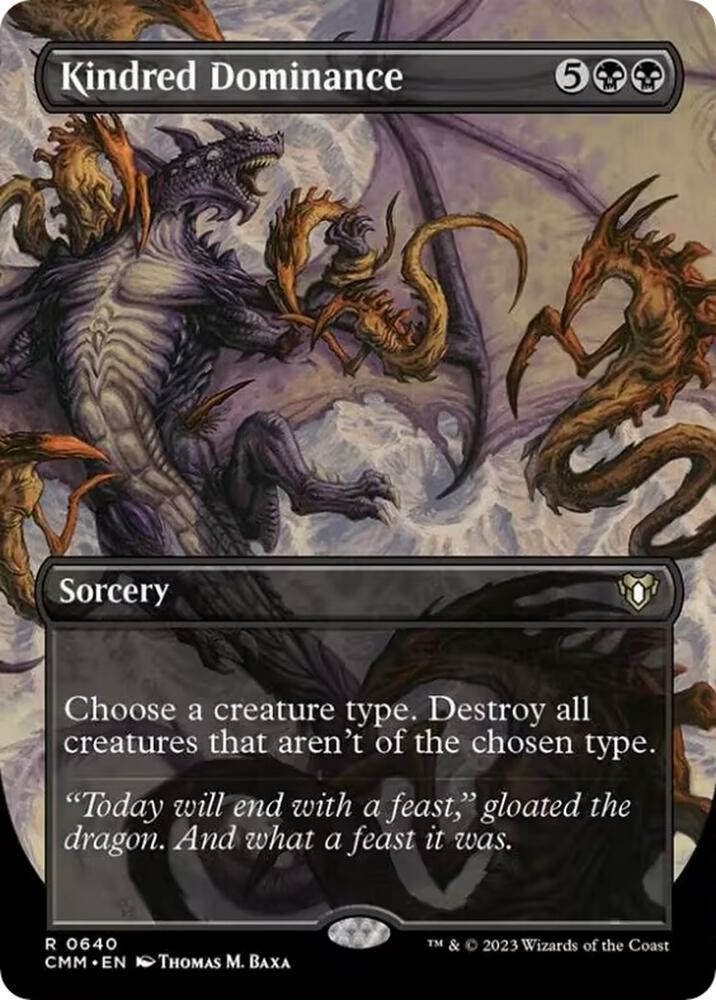 Kindred Dominance (Borderless) 640 card from Commander Masters