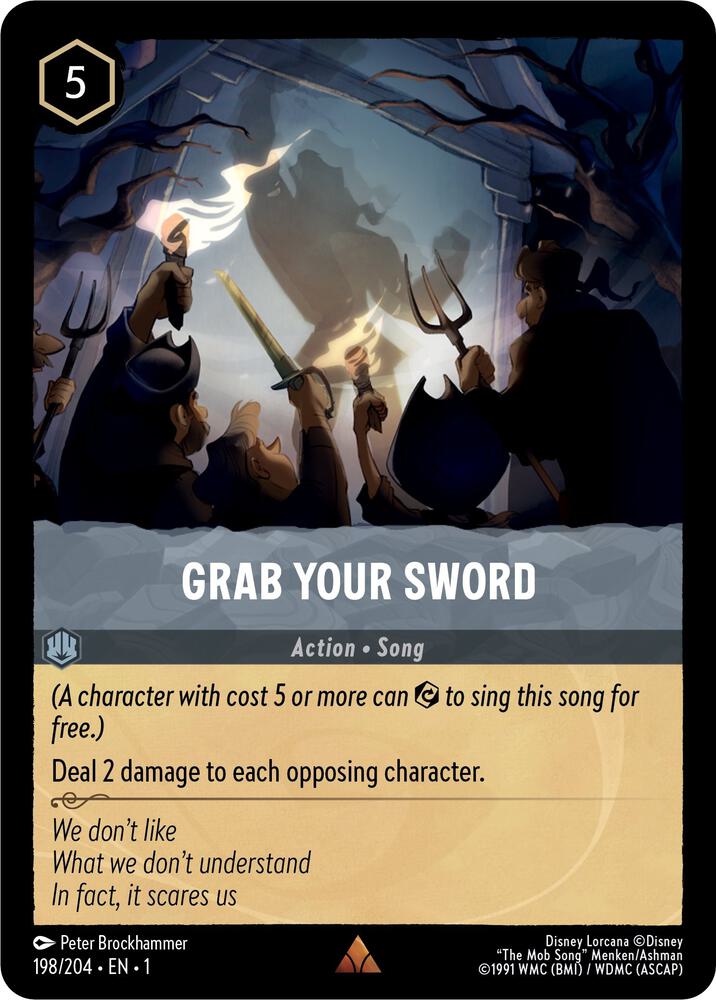 Grab Your Sword 198/204 card from The First Chapter