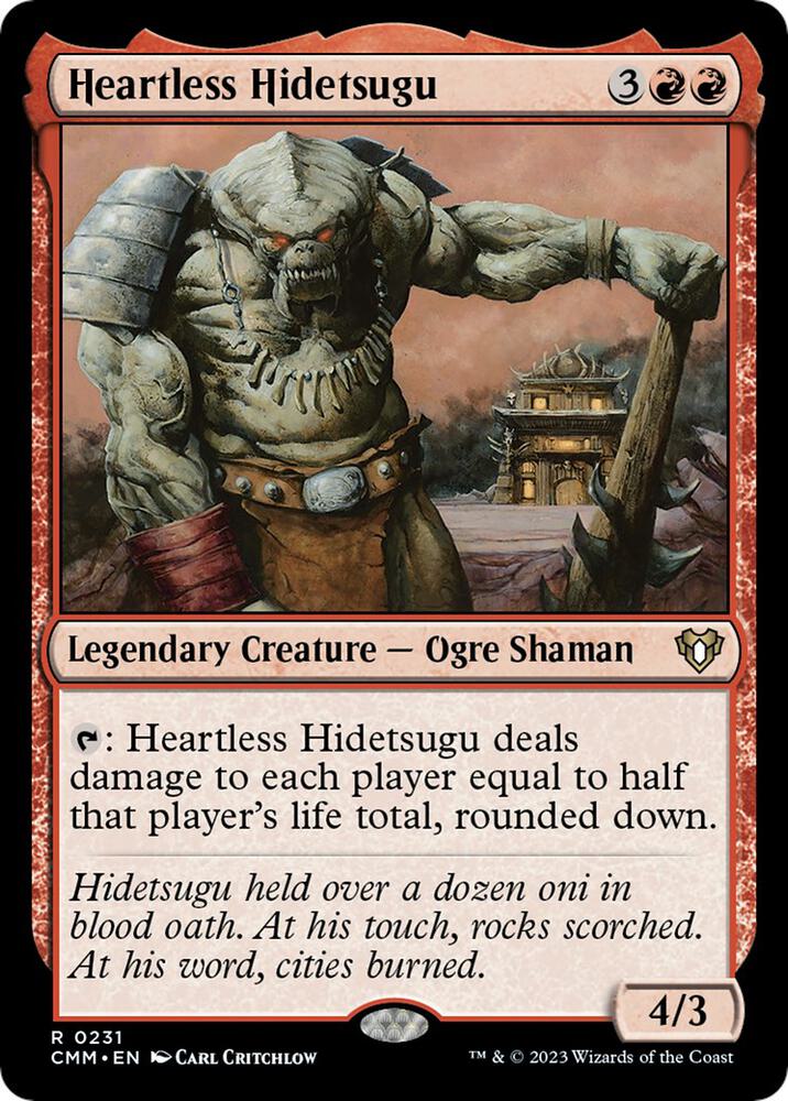 Heartless Hidetsugu 231 card from Commander Masters