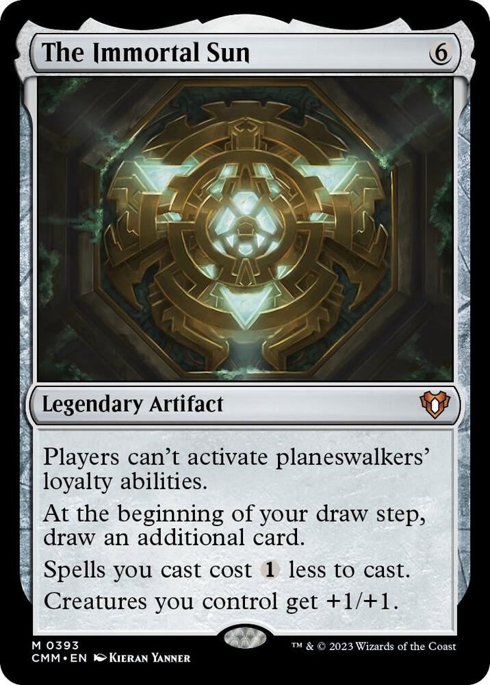 The Immortal Sun 393 card from Commander Masters