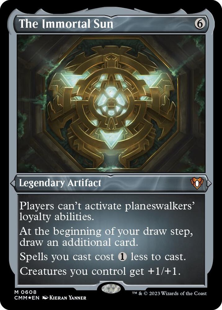 The Immortal Sun (Foil Etched) 608 card from Commander Masters