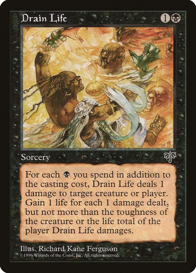 Drain Life card from Mirage